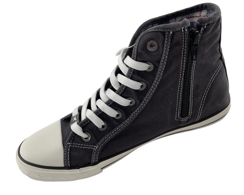 Mustang Damen Schnürboots Sneaker 1099-506-9 Schwarz Textil