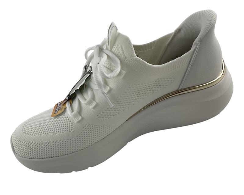 Damen Skechers Slip-ins: BOBS Sport B Love - True 117617/WHT Weiß