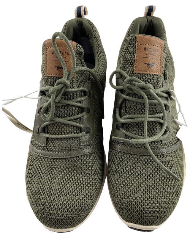 MUSTANG Herren Sneaker 4132-311-777 Grün Textil