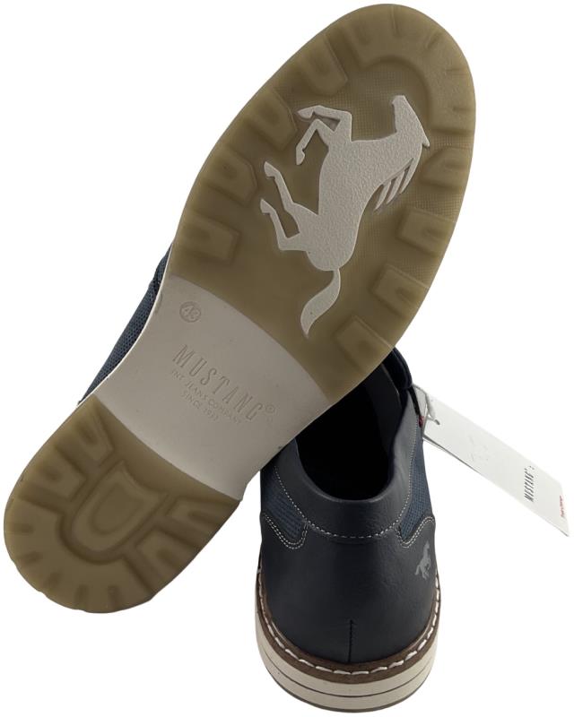 MUSTANG Herren Slipper 4196-401-800 Dunkelblau