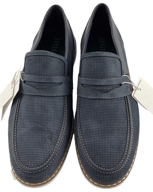 MUSTANG Herren Slipper 4196-401-800 Dunkelblau