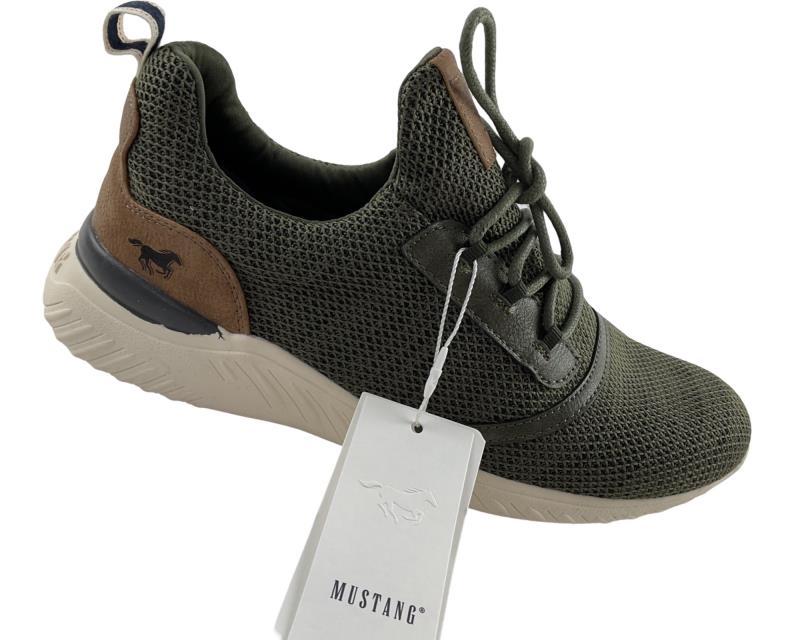 MUSTANG Herren Sneaker 4132-311-777 Grün Textil