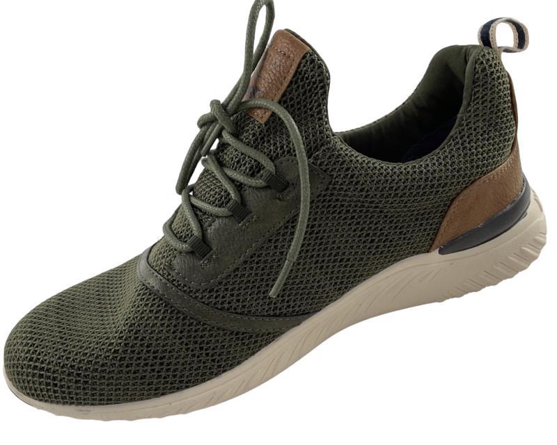 MUSTANG Herren Sneaker 4132-311-777 Grün Textil