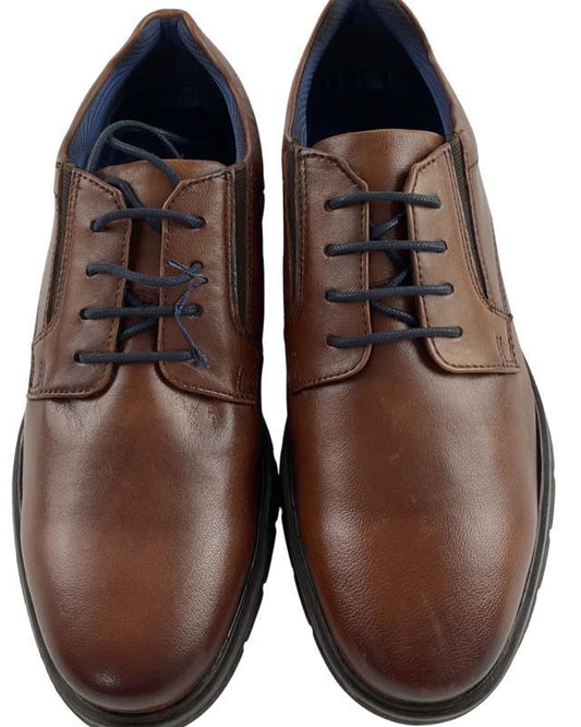 Bugatti Herren Halbschuhe Schnürer 335-9711N-4000 Cognac