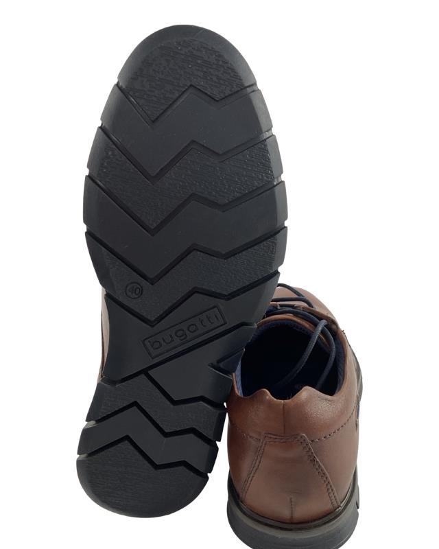 Bugatti Herren Halbschuhe Schnürer 335-9711N-4000 Cognac