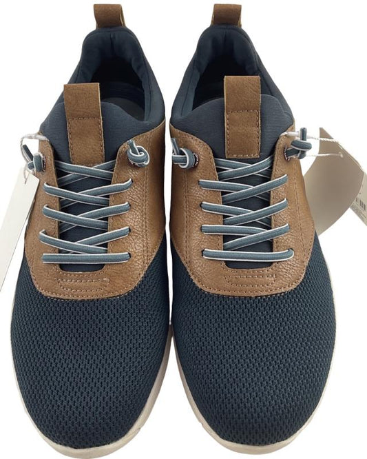 MUSTANG Herren Sneaker 4138-312-820 Blau/Braun