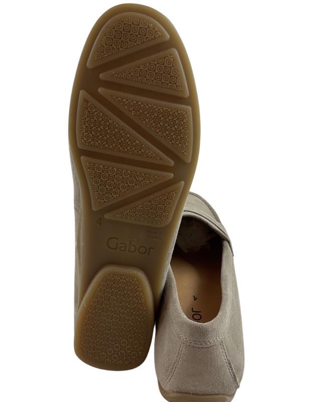 Gabor fashion Damen Mokassin beige 64.200.12 Rauleder