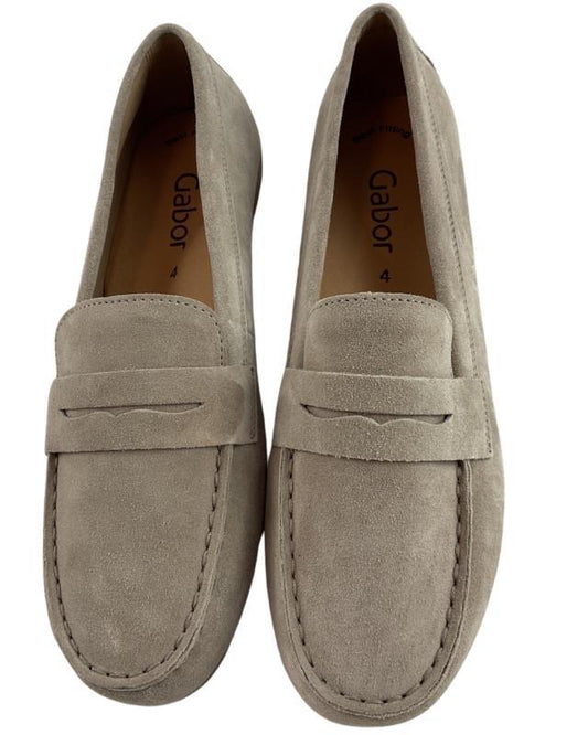Gabor fashion Damen Mokassin beige 64.200.12 Rauleder