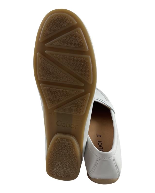 Gabor fashion Damen Mokassin weiß 44.200.21 Glattleder