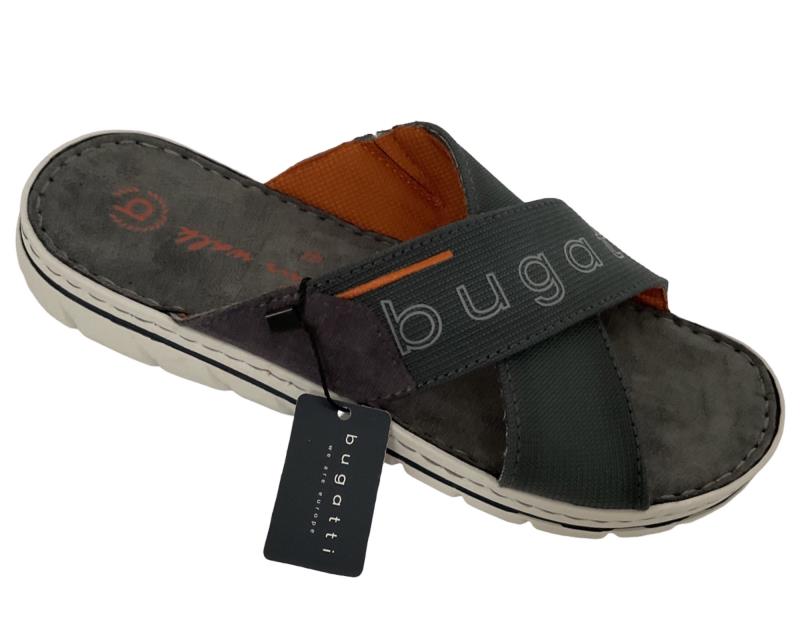 Bugatti Herren Pantolette 321-AEV80-6900-1100 Dunkelgrau