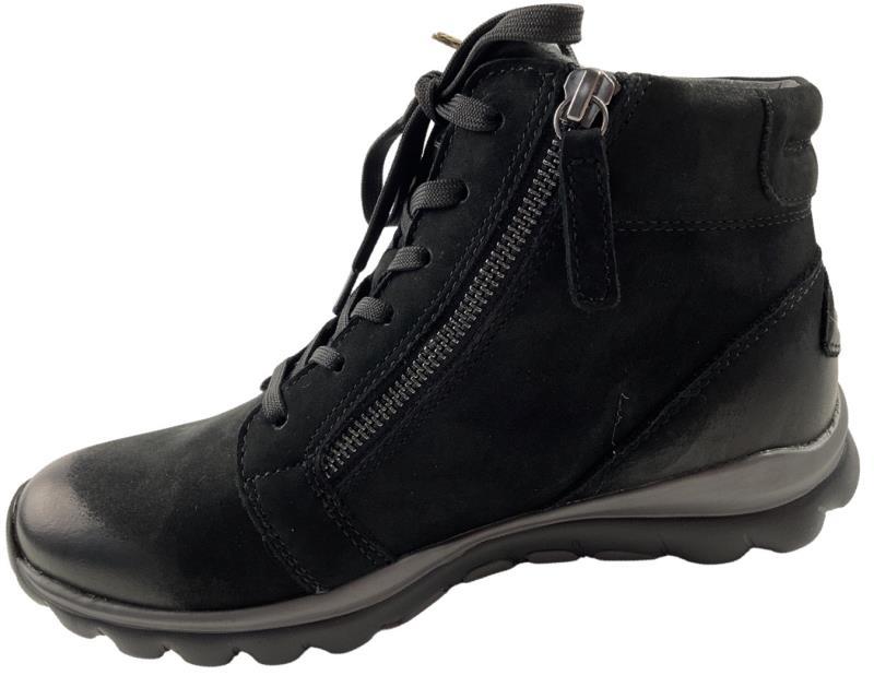 Gabor Rollingsoft Damen Stiefelletten36.868.47 Nubuk Schwarz