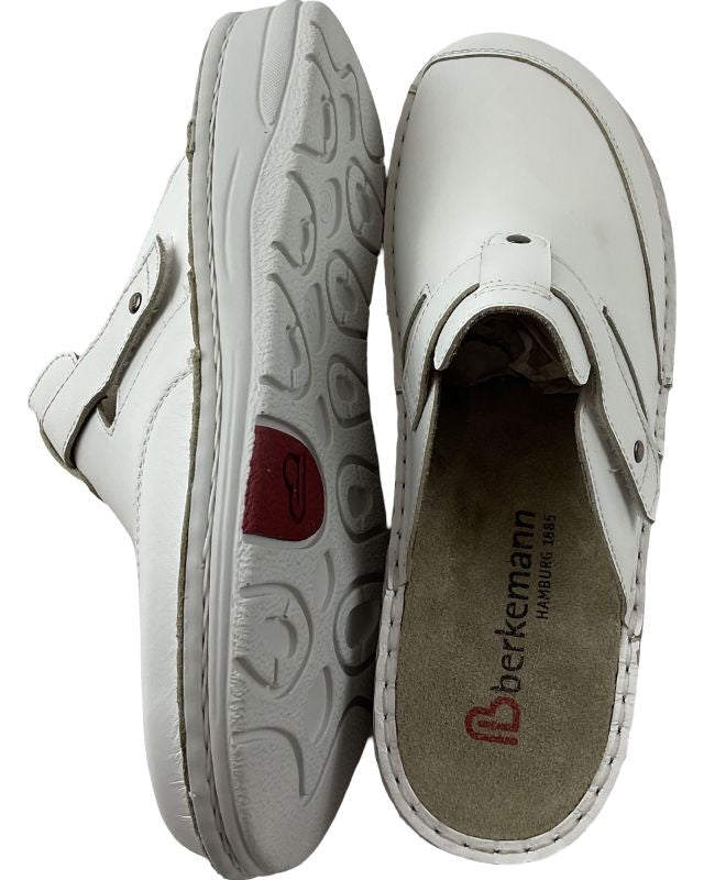 Berkemann Damen Pantolette Tec-Pro Mona 09318-175 Weiß Leder