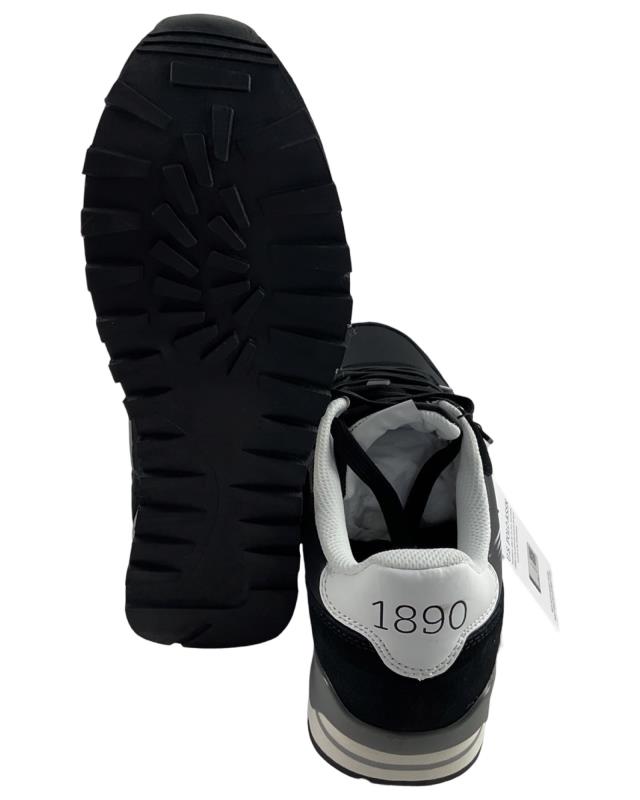 U.S. Polo Assn. Herren Sneaker JONAS005A-BLK Schwarz Wildleder, Textil