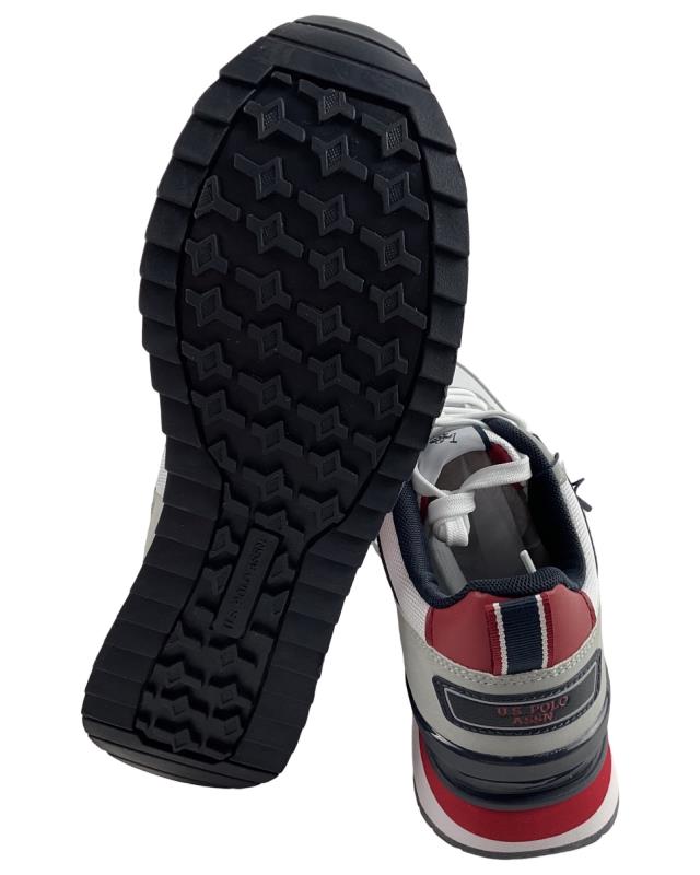 U.S. Polo Assn. Herren Sneaker BUZZY001-LGR-RED Grau