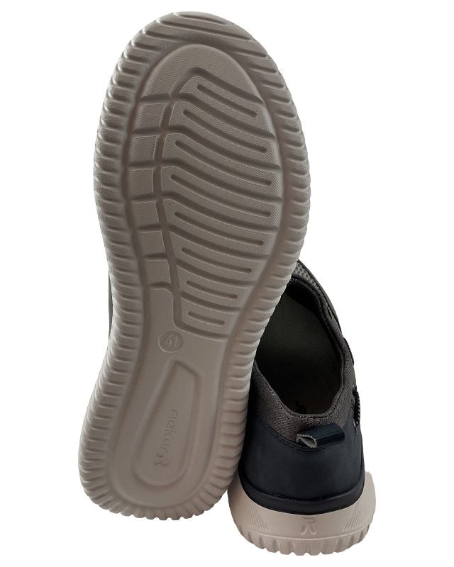 Rieker Frühlings Herren Slipper B9643-42 Grau
