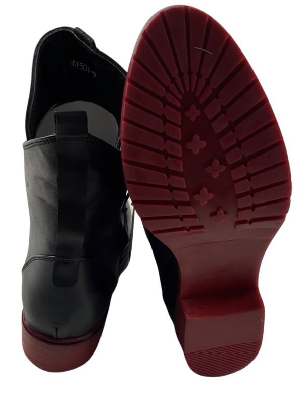 2GO Fashion Damen Stiefeletten 8061-501-9 Schwarz/Rot