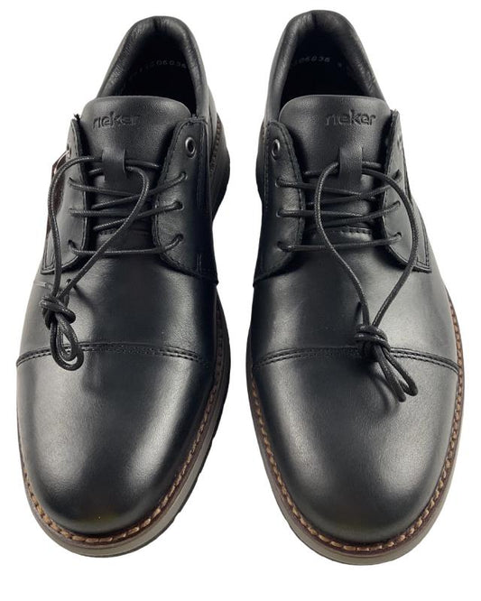 Rieker Herren Schnürschuhe Komfortweite 14701-00 Schwarz