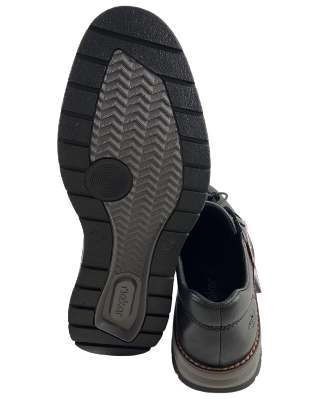 Rieker Herren Schnürschuhe Komfortweite 14701-00 Schwarz
