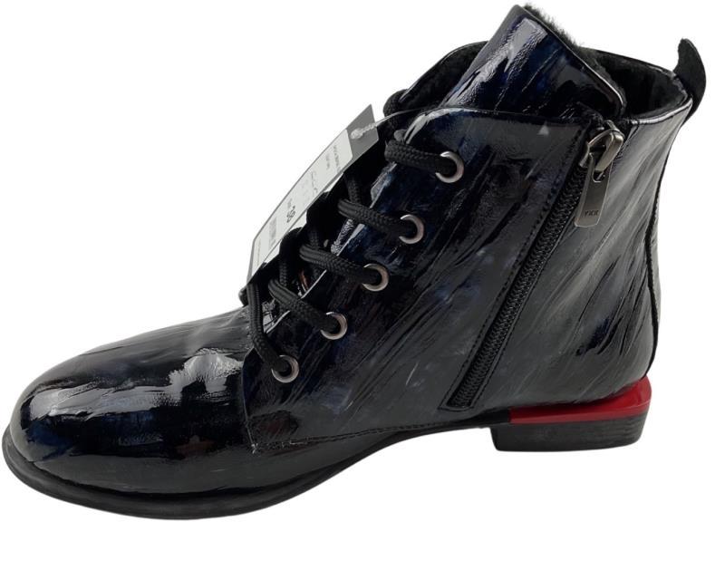 2Go Fashion Damen Stiefeletten 864502-820 Schwarz/Blau