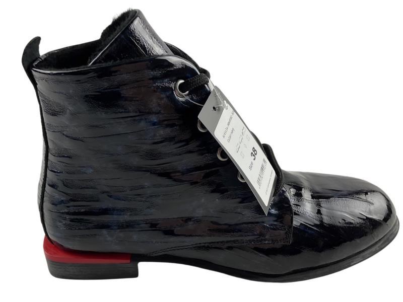 2Go Fashion Damen Stiefeletten 864502-820 Schwarz/Blau