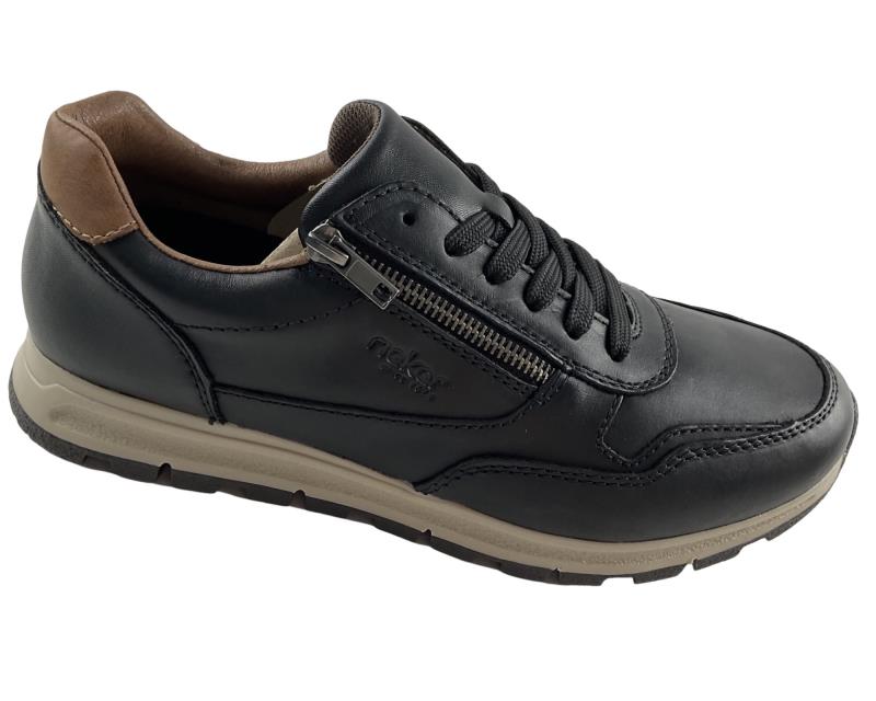 Rieker Herren Sneaker Low Extraweite B0504-00 Schwarz