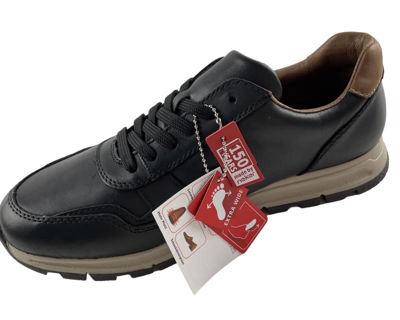Rieker Herren Sneaker Low Extraweite B0504-00 Schwarz
