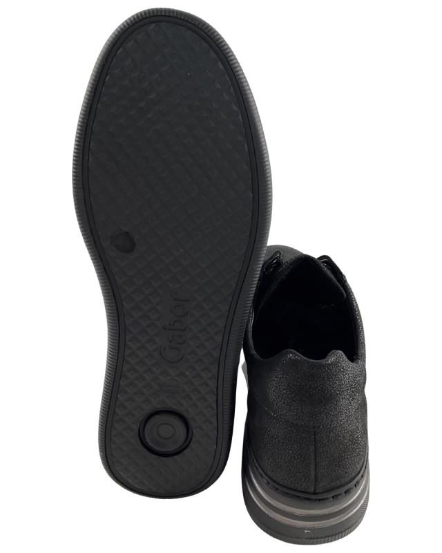 Gabor Comfort Damen Sneaker 56.395.17 Effektleder Schwarz