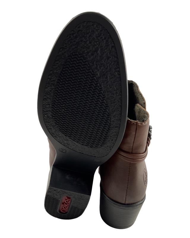 Rieker Damen Stiefelette 73970-22 Braun Warmfutter