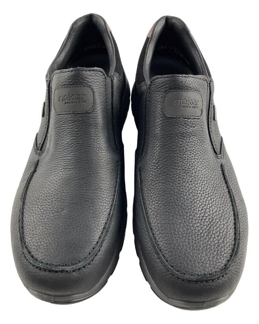 Rieker Herren Slipper Halbschuh extra weit 03651-00 Schwarz