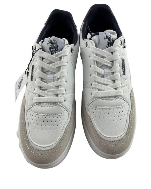 U.S. Polo Assn. Herren Sneaker KOSMO006-BWR Weiß