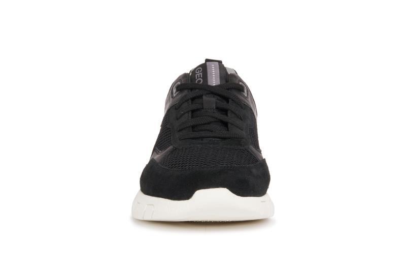 Geox Herren Sneaker Grecale U158ZC 02214 C9997 Schwarz Suede