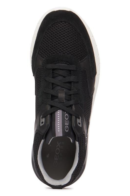 Geox Herren Sneaker Grecale U158ZC 02214 C9997 Schwarz Suede