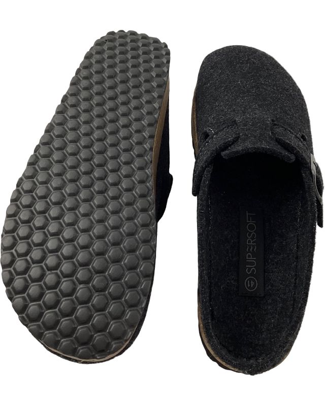 SUPERSOFT Herren Hausschuhe Pantoffeln 511 151 DK.GREY