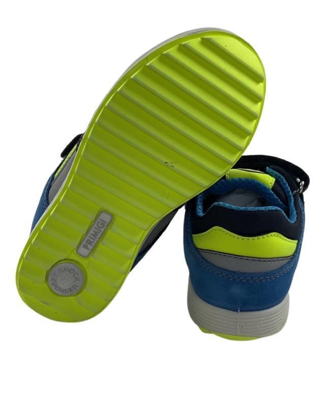 Primigi Kinder Schuhe Jungen Sneaker Blau/Weiß Leder/Texti