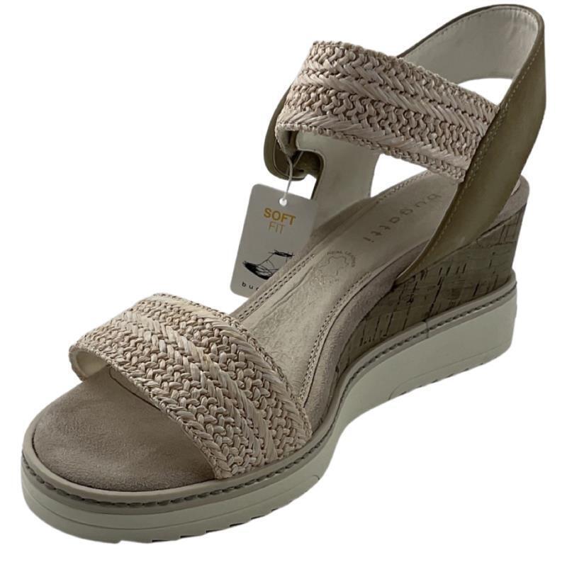 Bugatti Damen Sandalen 411-A2P83-6955-5272 Beige/Hellgrün