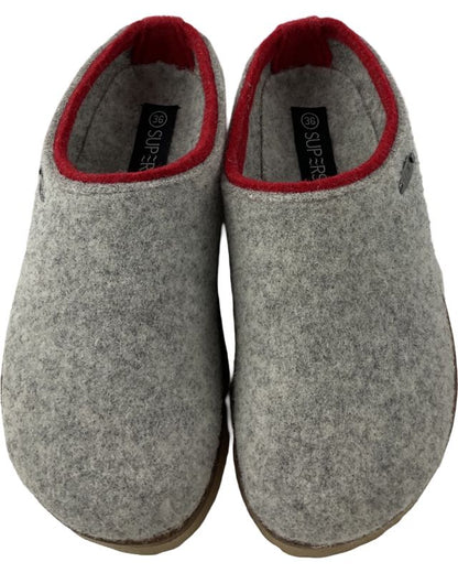 Supersoft  Damen  Pantoletten 522 533 LT.GREY  Filz