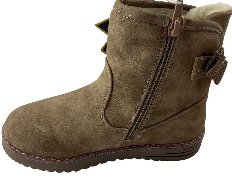 Indigo Mädchen Stiefeletten 464-134 TAUPE Synthetik
