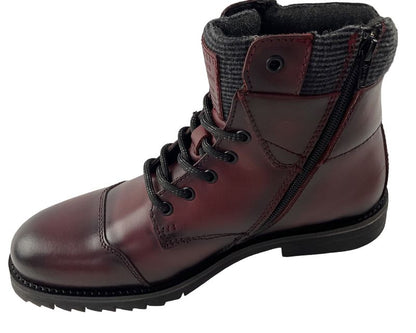 Bugatti Herren Stiefel 321-AUF30-1200 Dunkelrot