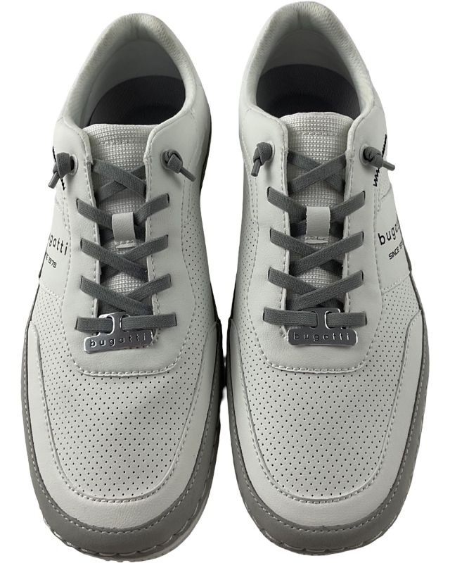 Bugatti Herren  Halbschuhe 325-AFF04-5050 weiß/grau