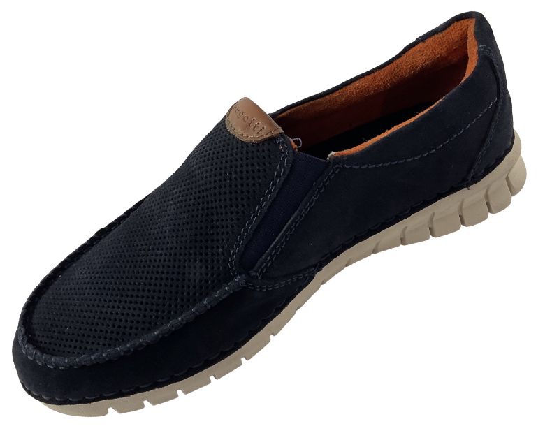 ugatti Herren Halbschuh Slipper 321-AKM60-1400 blau