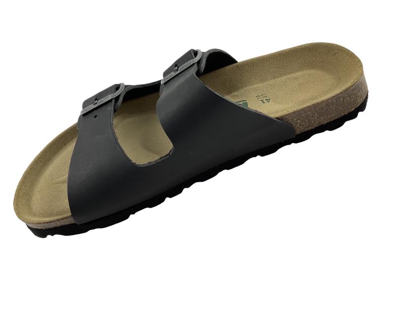 neu B  Pantoletten NEU 20108  BAVIERA  LEDER Schwarz