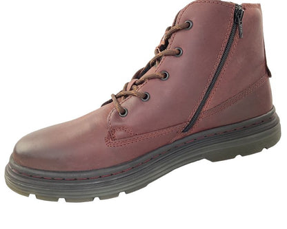 Bugatti Herren Stiefel 321-AUC30-1200 Bordo Leder/Synthetik