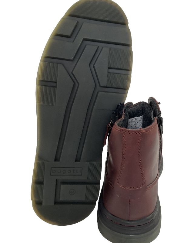 Bugatti Herren Stiefel 321-AUC30-1200 Bordo Leder/Synthetik