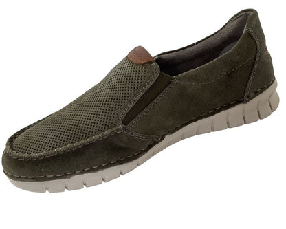 Bugatti Herren Halbschuh Slipper 321-AKM60-1400 Grün /Grau
