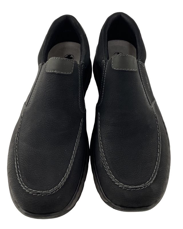 Rieker  Herren Slipper B9062-00 Schwarz extra Weit
