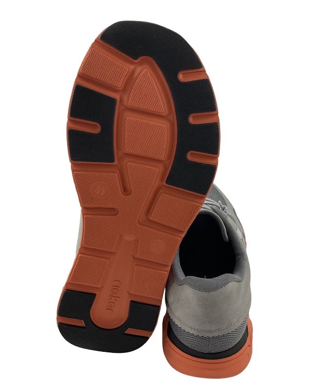 Rieker Herren Sneaker PRESTON 09100-45 Grau Extraweite