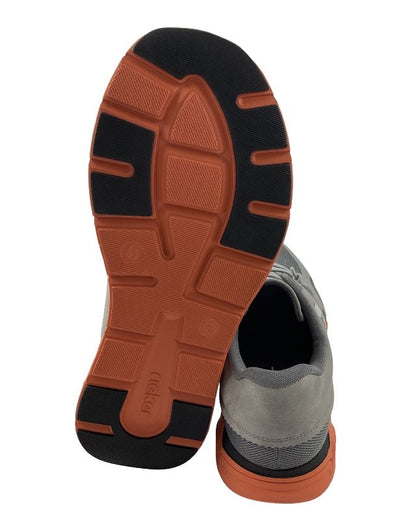 Rieker Herren Sneaker PRESTON 09100-45 Grau Extraweite