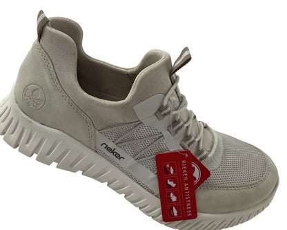 Rieker Damen Slipper M5358-60 Beige