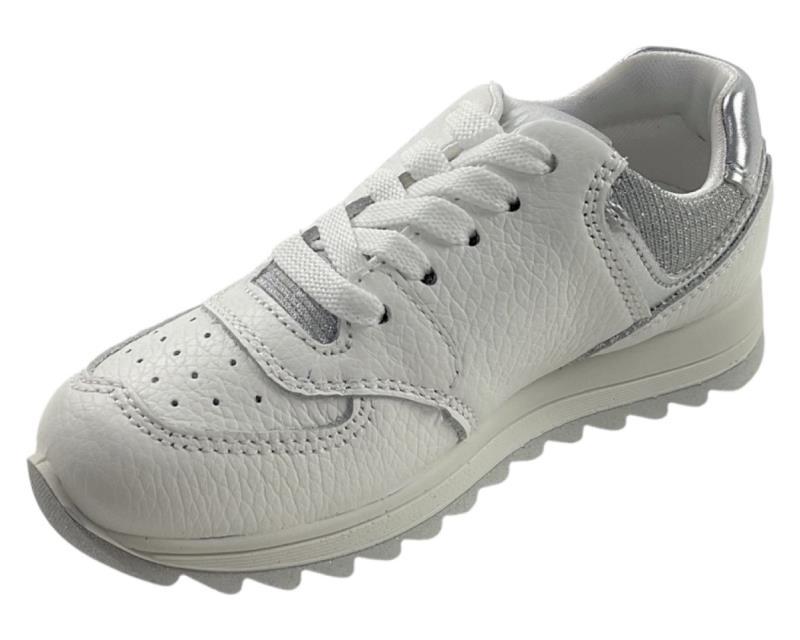 Primigi Mädchen Sneaker Weiß/Glitzer 7383155