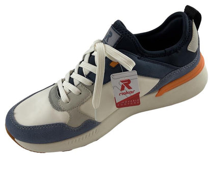 Rieker Sport  Herren Sneaker  U1403-14 Weiß/Blau